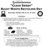 CLEAN SWEEP Bulky Waste Recycling Day