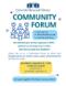 Community Forum